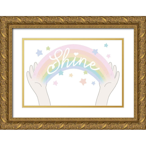 Rainbow Shine 3 Gold Ornate Wood Framed Art Print with Double Matting by Prime, Marcus