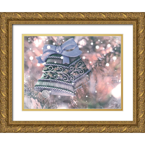 Christmas Bells V2 Gold Ornate Wood Framed Art Print with Double Matting by Prime, Marcus