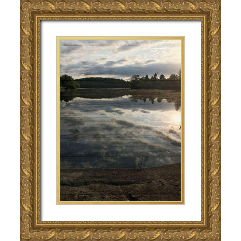 Peaceful Walk Gold Ornate Wood Framed Art Print with Double Matting by Prime, Marcus