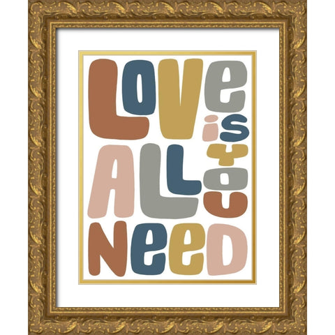 Needed Love 2 Gold Ornate Wood Framed Art Print with Double Matting by Prime, Marcus