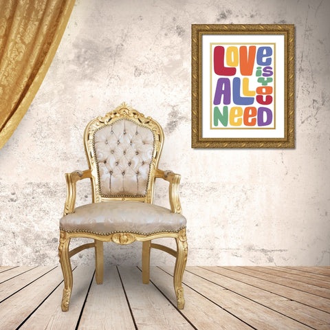 Needed Love 1 Gold Ornate Wood Framed Art Print with Double Matting by Prime, Marcus