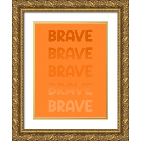Radiant Words 6 Gold Ornate Wood Framed Art Print with Double Matting by Prime, Marcus