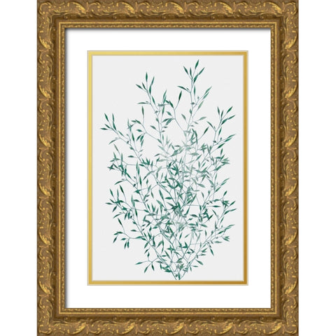 Misty Grass Gold Ornate Wood Framed Art Print with Double Matting by Prime, Marcus