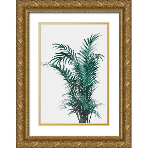Windy Fern Gold Ornate Wood Framed Art Print with Double Matting by Prime, Marcus