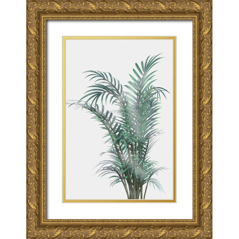 Misty Fern Gold Ornate Wood Framed Art Print with Double Matting by Prime, Marcus