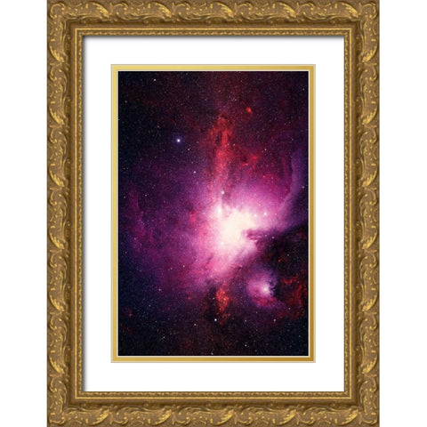 Orion Nebula Gold Ornate Wood Framed Art Print with Double Matting by Prime, Marcus