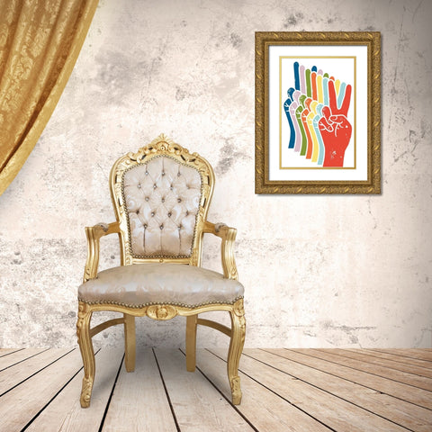 Infinite Peace 1 Gold Ornate Wood Framed Art Print with Double Matting by Prime, Marcus