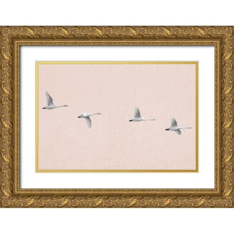 Follow The Leader Gold Ornate Wood Framed Art Print with Double Matting by Prime, Marcus