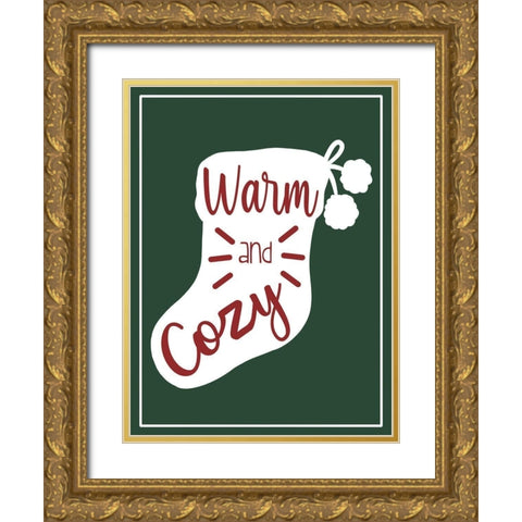 Warm And Cozy Gold Ornate Wood Framed Art Print with Double Matting by Prime, Marcus