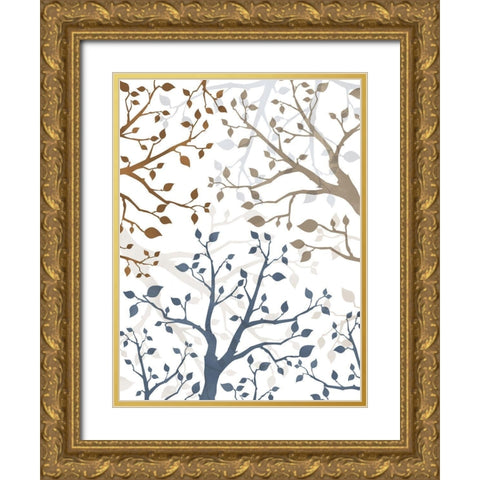 Peering Thru Branches 2 Gold Ornate Wood Framed Art Print with Double Matting by Prime, Marcus