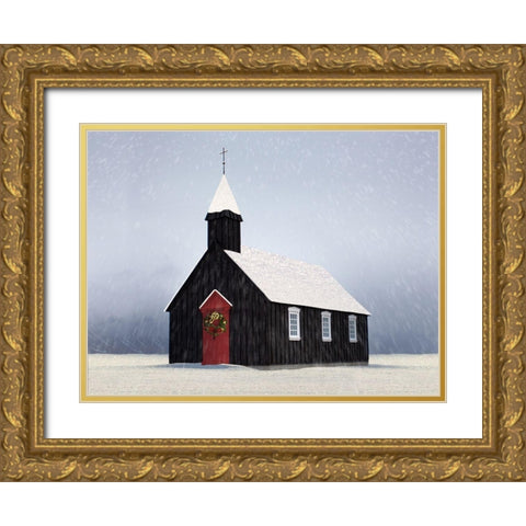 Winter Heaven 1 Gold Ornate Wood Framed Art Print with Double Matting by Prime, Marcus