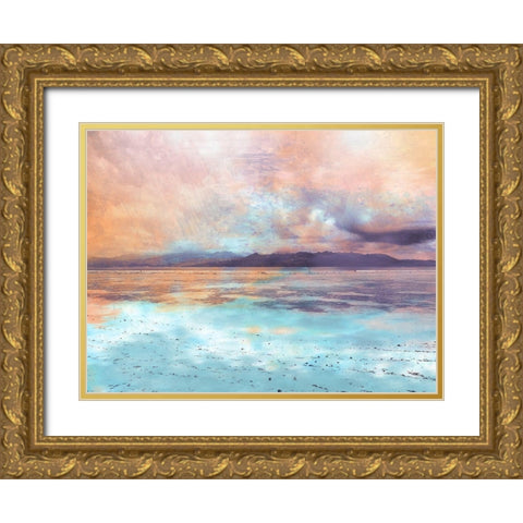Coastal Sunset 1 Gold Ornate Wood Framed Art Print with Double Matting by Prime, Marcus