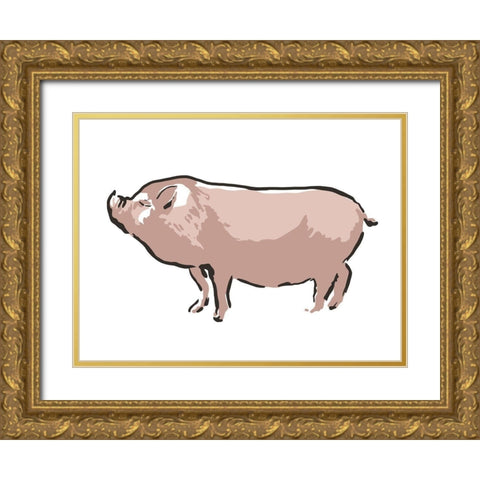 Barn Escape 3 Gold Ornate Wood Framed Art Print with Double Matting by Prime, Marcus