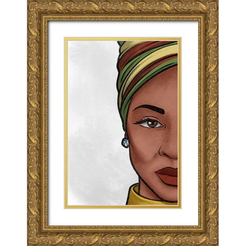 Power And Strength 1 Gold Ornate Wood Framed Art Print with Double Matting by Prime, Marcus