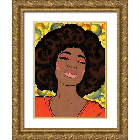 Sparkling Dancer  Gold Ornate Wood Framed Art Print with Double Matting by Prime, Marcus