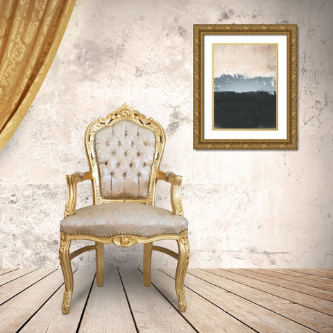 Glitzy Streak 1 Gold Ornate Wood Framed Art Print with Double Matting by Prime, Marcus