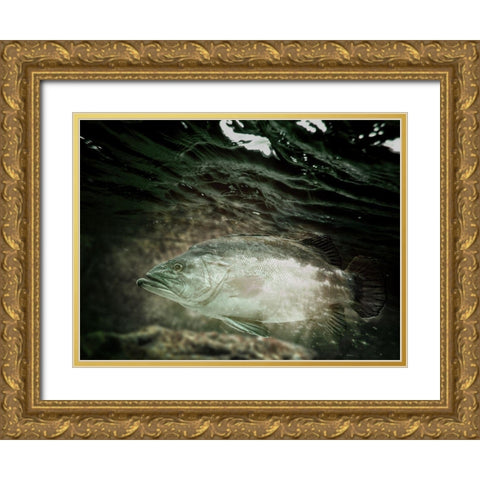 Strolling Fellow Gold Ornate Wood Framed Art Print with Double Matting by Prime, Marcus