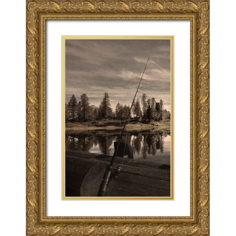 Peaceful Outing Gold Ornate Wood Framed Art Print with Double Matting by Prime, Marcus
