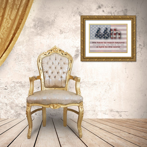 Light To The World Gold Ornate Wood Framed Art Print with Double Matting by Prime, Marcus