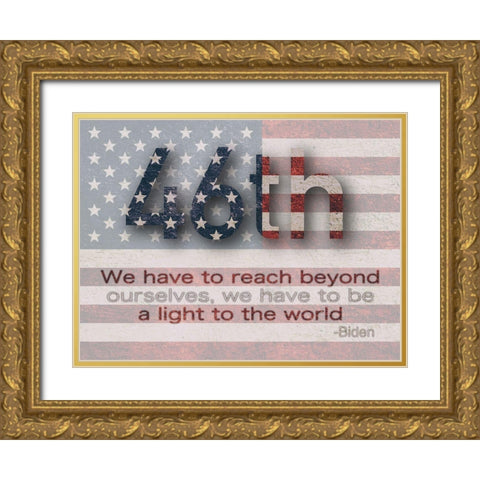 Light To The World Gold Ornate Wood Framed Art Print with Double Matting by Prime, Marcus