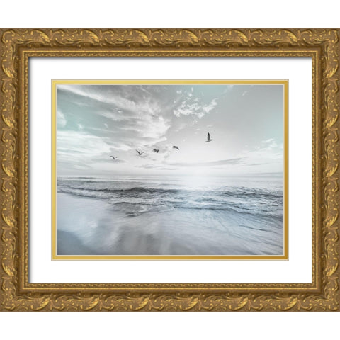 Sea Graced 1 Gold Ornate Wood Framed Art Print with Double Matting by Prime, Marcus
