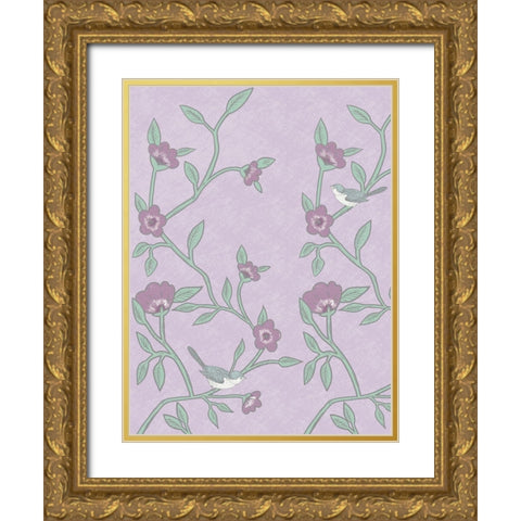 Lilac Nature 1 Gold Ornate Wood Framed Art Print with Double Matting by Prime, Marcus