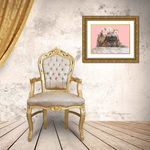 Slow Cutie 1 Gold Ornate Wood Framed Art Print with Double Matting by Prime, Marcus