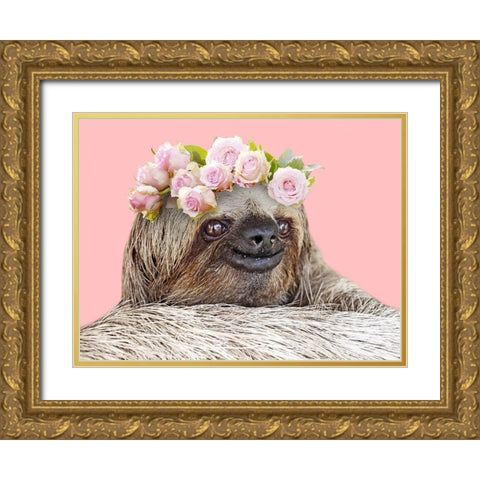 Slow Cutie 1 Gold Ornate Wood Framed Art Print with Double Matting by Prime, Marcus