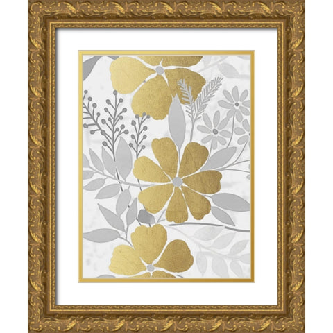 Golden Nature 1 Gold Ornate Wood Framed Art Print with Double Matting by Prime, Marcus