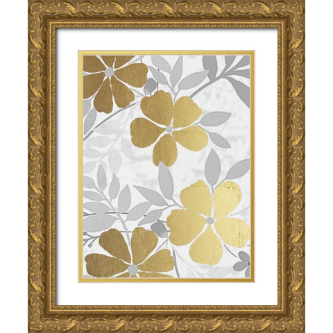 Golden Nature 3 Gold Ornate Wood Framed Art Print with Double Matting by Prime, Marcus