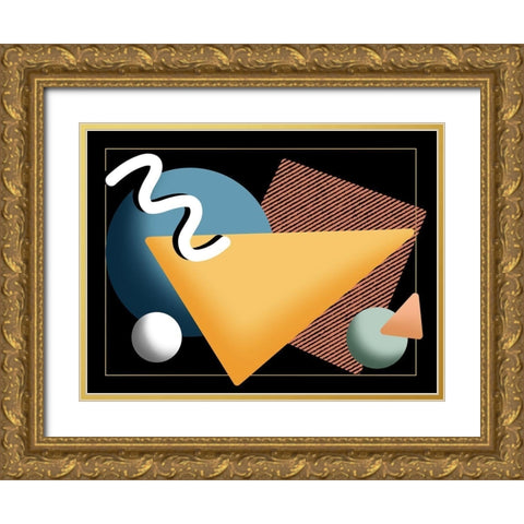 Retro System Gold Ornate Wood Framed Art Print with Double Matting by Prime, Marcus