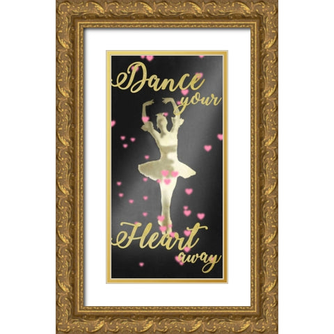 Dance Away Gold Ornate Wood Framed Art Print with Double Matting by Prime, Marcus