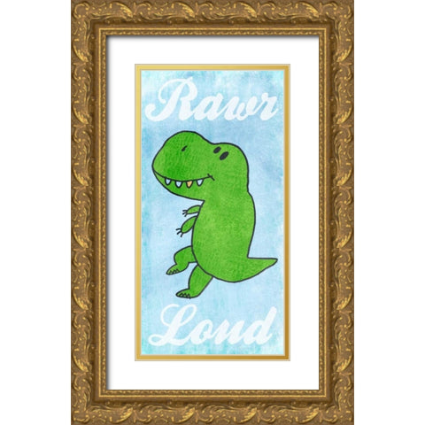Cool And Loud Gold Ornate Wood Framed Art Print with Double Matting by Prime, Marcus