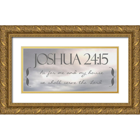 Heavenly Joshua Gold Ornate Wood Framed Art Print with Double Matting by Prime, Marcus