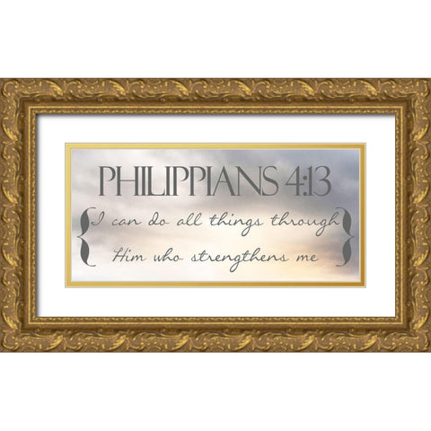 Heavenly Philippians 2 Gold Ornate Wood Framed Art Print with Double Matting by Prime, Marcus