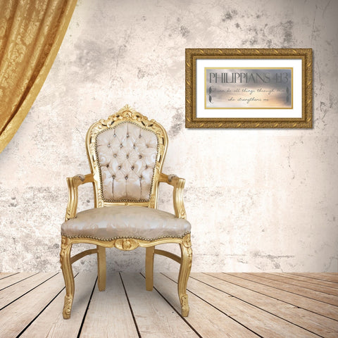 Heavenly Philippians Gold Ornate Wood Framed Art Print with Double Matting by Prime, Marcus