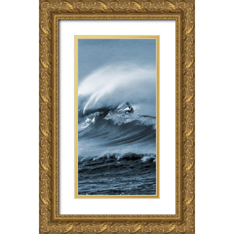 Brilliant Surf 1 Gold Ornate Wood Framed Art Print with Double Matting by Prime, Marcus