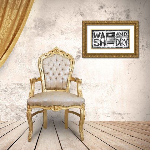 Wash And Dry 1 Gold Ornate Wood Framed Art Print with Double Matting by Prime, Marcus