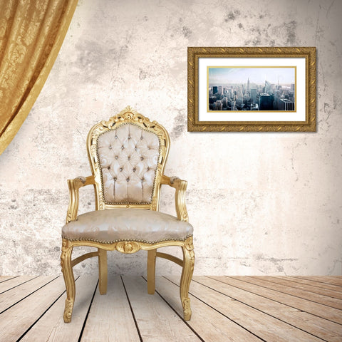 Skyline Exit 2 Gold Ornate Wood Framed Art Print with Double Matting by Prime, Marcus