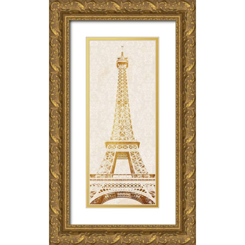 Shining Tower Gold Ornate Wood Framed Art Print with Double Matting by Prime, Marcus