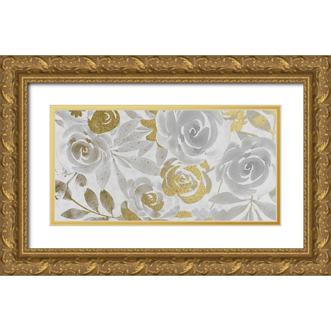 Golden Growth 1 Gold Ornate Wood Framed Art Print with Double Matting by Prime, Marcus