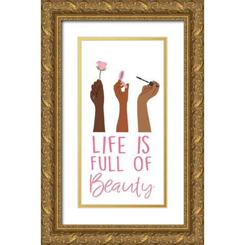 Full Of Life Gold Ornate Wood Framed Art Print with Double Matting by Prime, Marcus