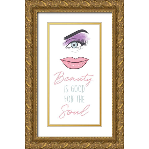 Beautiful Soul Gold Ornate Wood Framed Art Print with Double Matting by Prime, Marcus