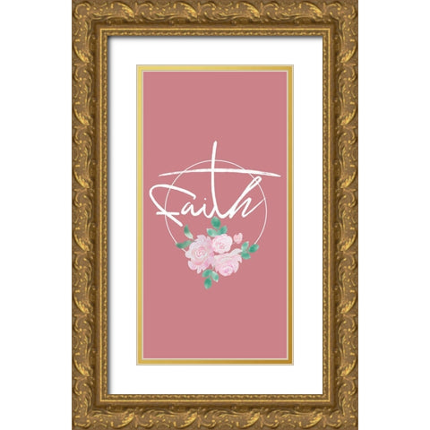 Beautiful Faith Gold Ornate Wood Framed Art Print with Double Matting by Prime, Marcus
