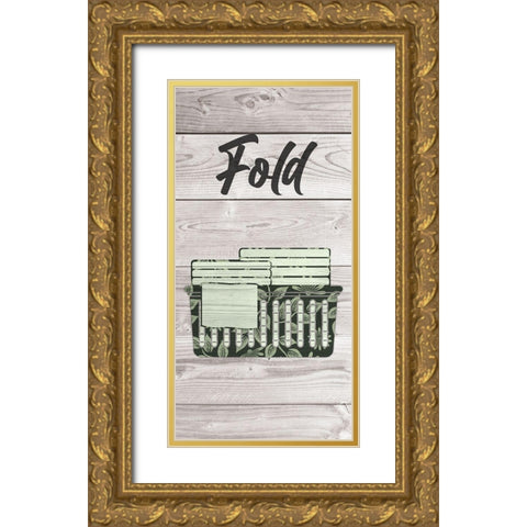 Fold Wood Gold Ornate Wood Framed Art Print with Double Matting by Prime, Marcus