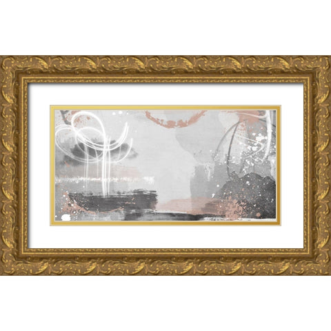 Blush Rush 1 Gold Ornate Wood Framed Art Print with Double Matting by Prime, Marcus