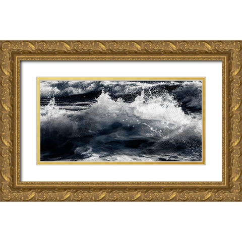 Broken Tide 1 Gold Ornate Wood Framed Art Print with Double Matting by Prime, Marcus
