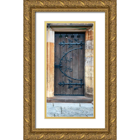 Opportunity Door 1 Gold Ornate Wood Framed Art Print with Double Matting by Prime, Marcus