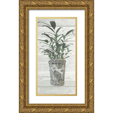 Loving Plant Gold Ornate Wood Framed Art Print with Double Matting by Prime, Marcus