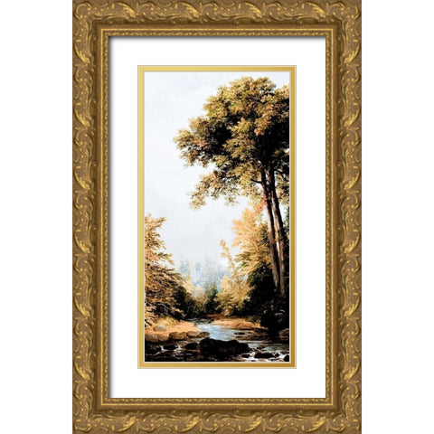 Hidden Creek Gold Ornate Wood Framed Art Print with Double Matting by Prime, Marcus
